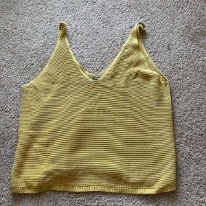 Cotton sweater knit tank